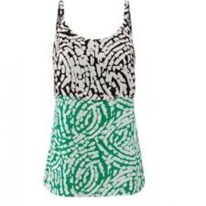 CAbi Hobnob Cami Tank Top #5732 Layered Multi Print size Medium